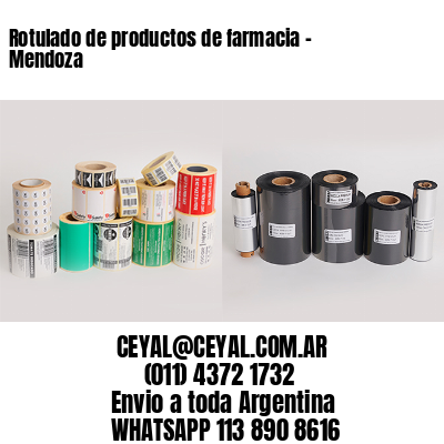 Rotulado de productos de farmacia -  Mendoza
