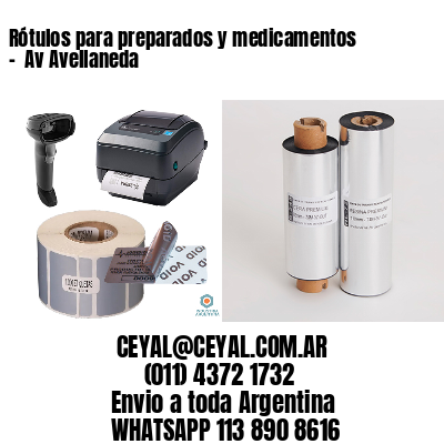 Rótulos para preparados y medicamentos –  Av Avellaneda