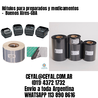 Rótulos para preparados y medicamentos –  Buenos Aires-GBA