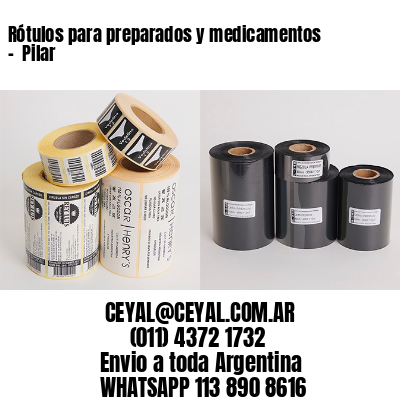 Rótulos para preparados y medicamentos –  Pilar