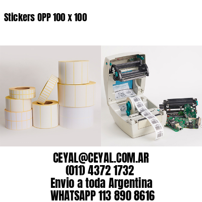 Stickers OPP 100 x 100
