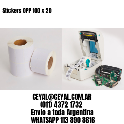 Stickers OPP 100 x 20