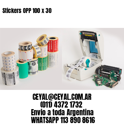 Stickers OPP 100 x 30