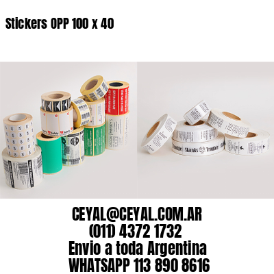 Stickers OPP 100 x 40