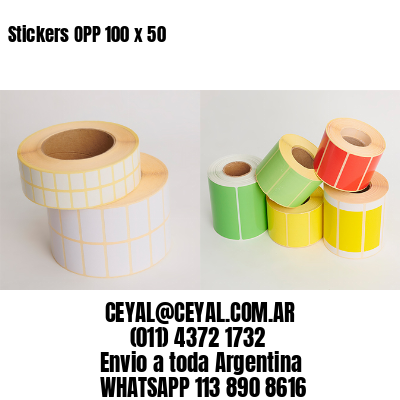 Stickers OPP 100 x 50