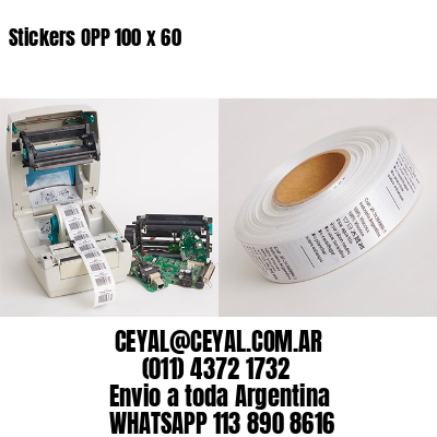 Stickers OPP 100 x 60