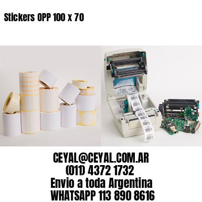 Stickers OPP 100 x 70