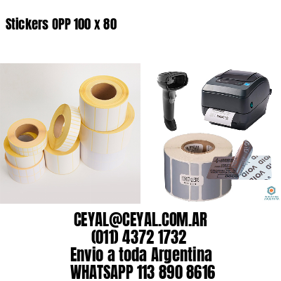 Stickers OPP 100 x 80