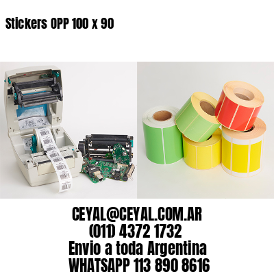 Stickers OPP 100 x 90