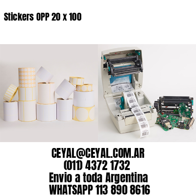 Stickers OPP 20 x 100