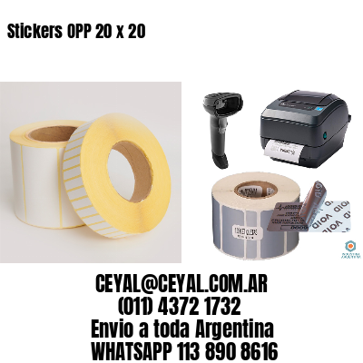 Stickers OPP 20 x 20