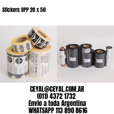 Stickers OPP 20 x 50