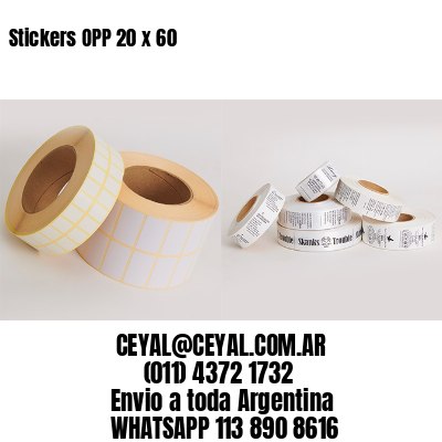 Stickers OPP 20 x 60