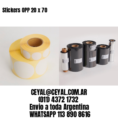Stickers OPP 20 x 70