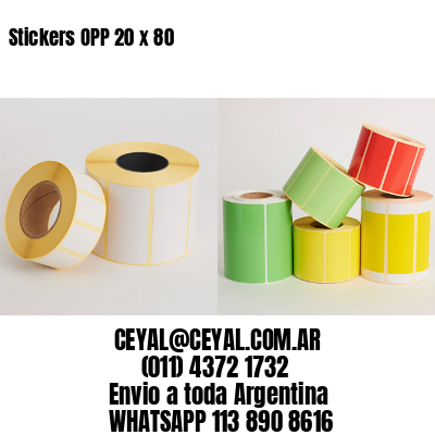 Stickers OPP 20 x 80