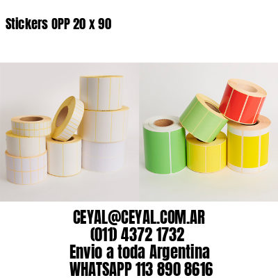Stickers OPP 20 x 90