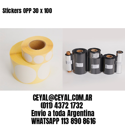 Stickers OPP 30 x 100