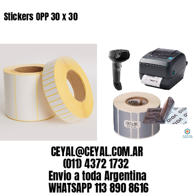Stickers OPP 30 x 30
