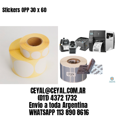Stickers OPP 30 x 60