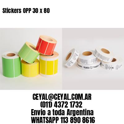 Stickers OPP 30 x 80