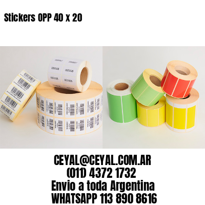 Stickers OPP 40 x 20