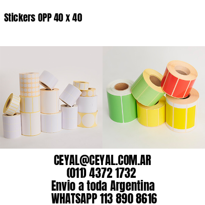 Stickers OPP 40 x 40