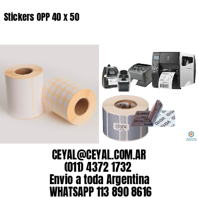 Stickers OPP 40 x 50