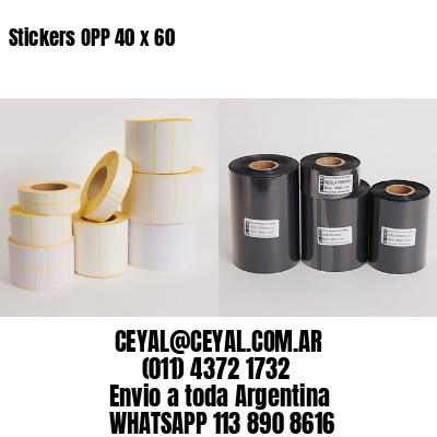 Stickers OPP 40 x 60