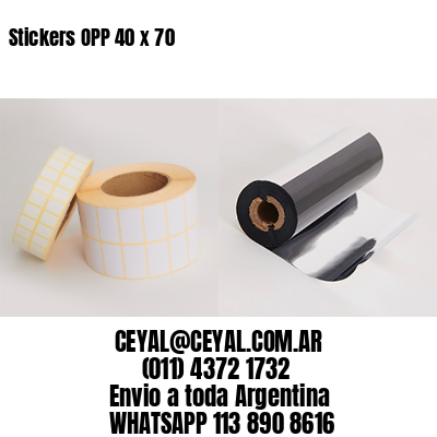 Stickers OPP 40 x 70