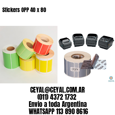 Stickers OPP 40 x 80