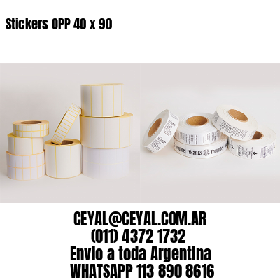 Stickers OPP 40 x 90
