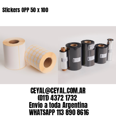 Stickers OPP 50 x 100