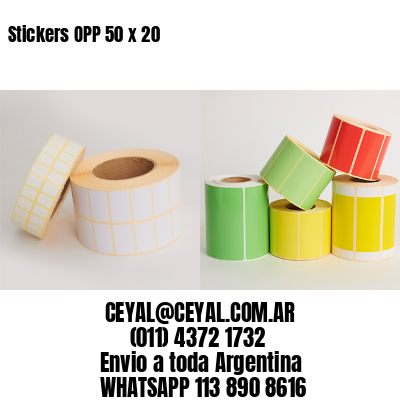 Stickers OPP 50 x 20