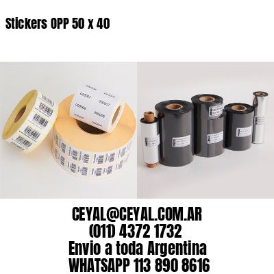 Stickers OPP 50 x 40