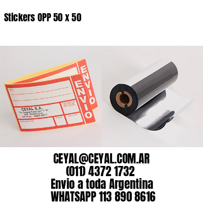 Stickers OPP 50 x 50