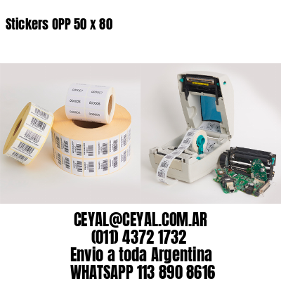 Stickers OPP 50 x 80