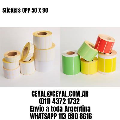 Stickers OPP 50 x 90
