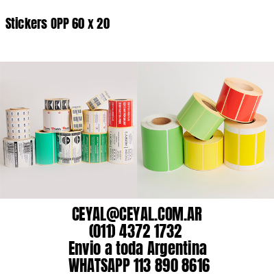 Stickers OPP 60 x 20