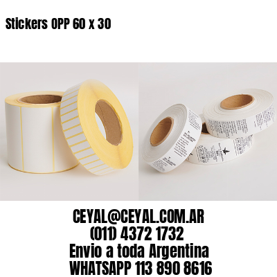 Stickers OPP 60 x 30