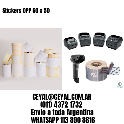 Stickers OPP 60 x 50