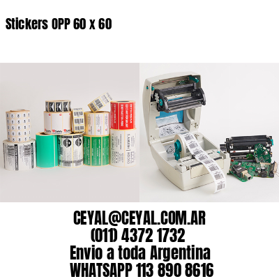 Stickers OPP 60 x 60