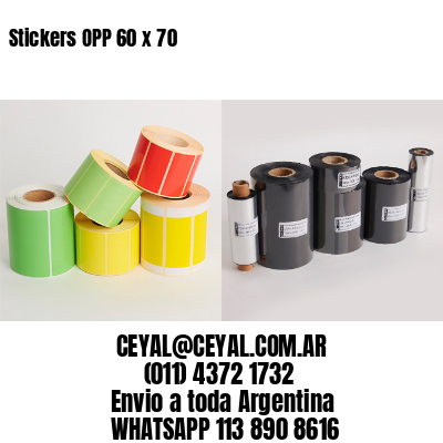 Stickers OPP 60 x 70