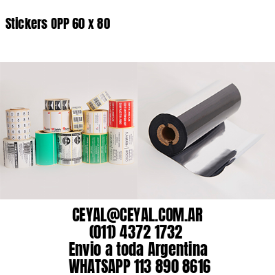 Stickers OPP 60 x 80