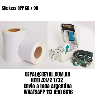 Stickers OPP 60 x 90