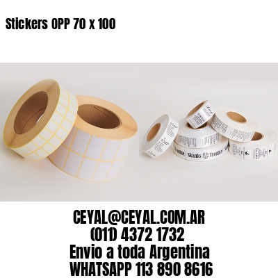 Stickers OPP 70 x 100