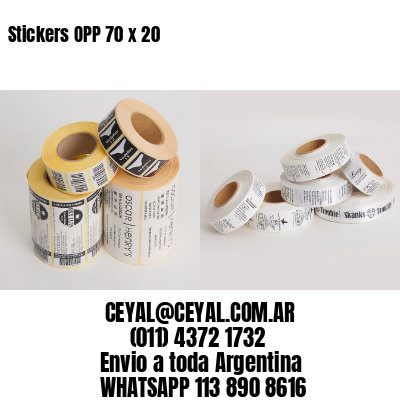 Stickers OPP 70 x 20