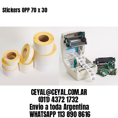 Stickers OPP 70 x 30