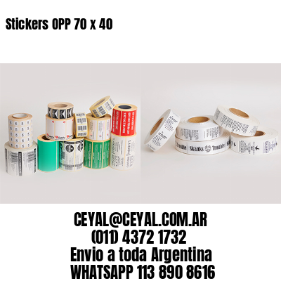 Stickers OPP 70 x 40