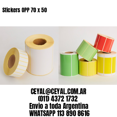 Stickers OPP 70 x 50