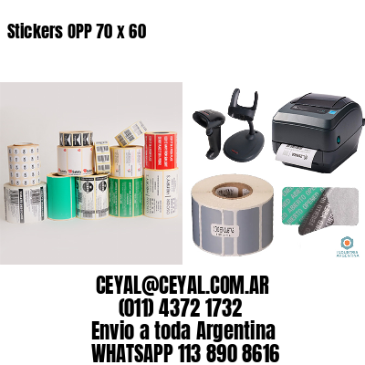 Stickers OPP 70 x 60